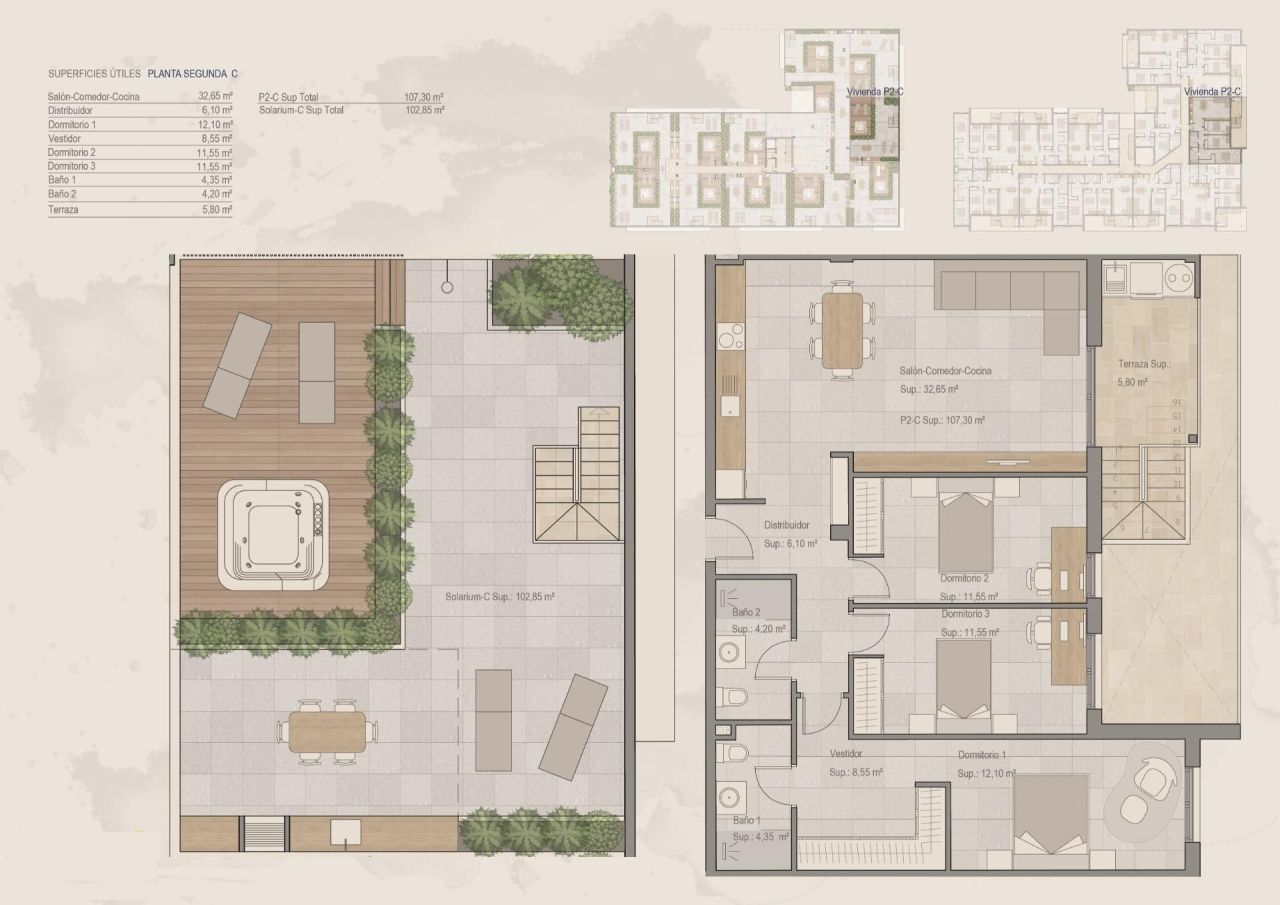 Пентхаус в Торре-Пачеко, Испания, 107 м² - фото 11