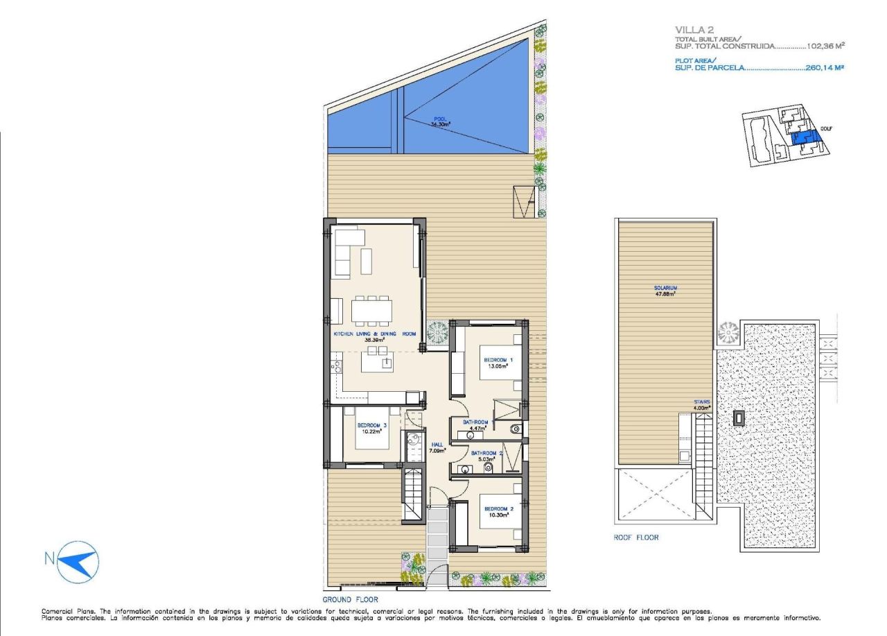 Вилла в Лос Алькасарес, Испания, 102 м² - фото 11