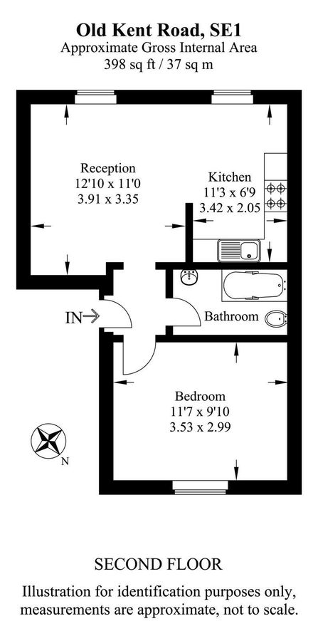 Квартира в Лондоне, Великобритания, 37 м² - фото 7