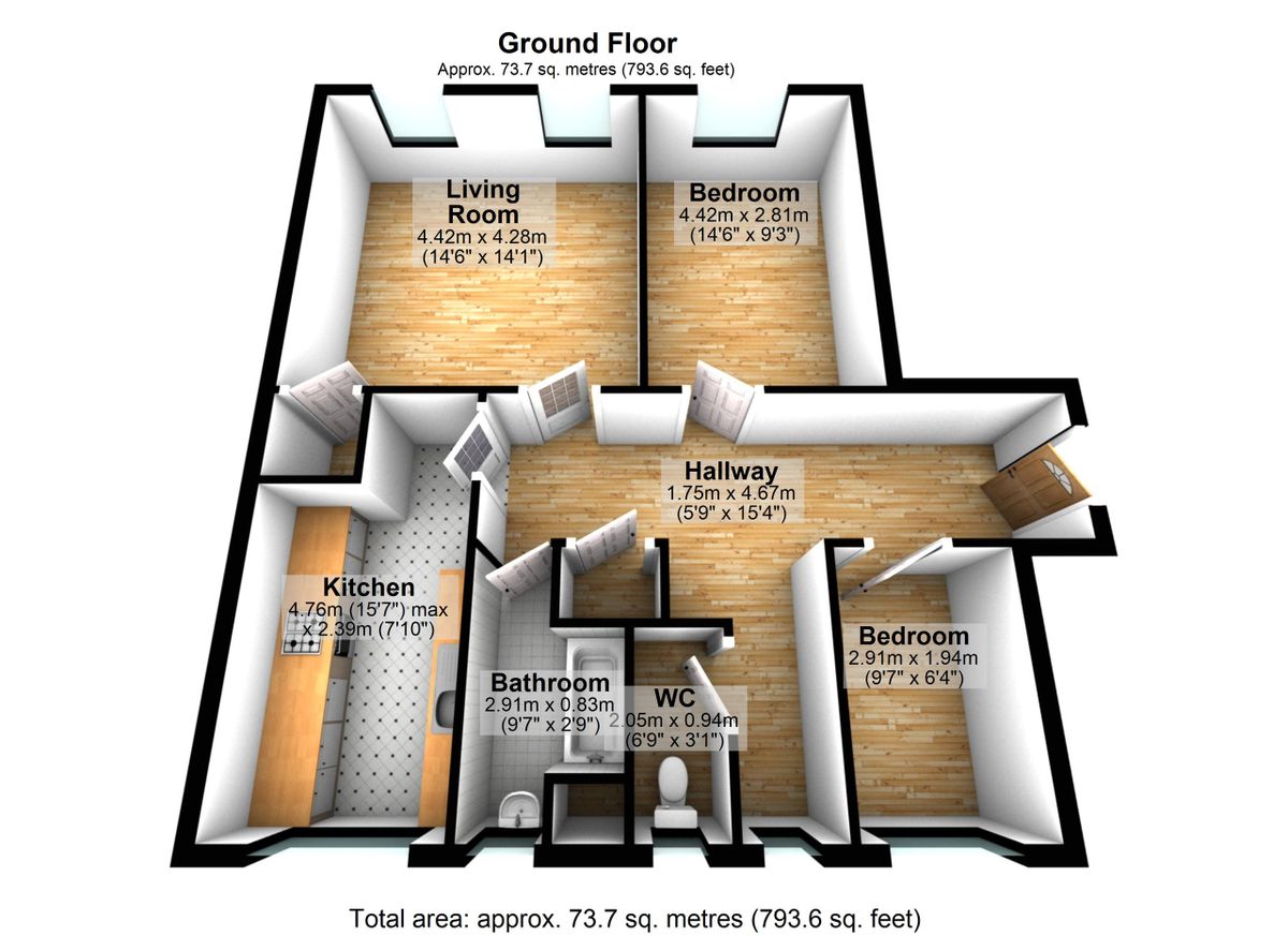 Квартира в Лондоне, Великобритания, 74 м² - фото 8