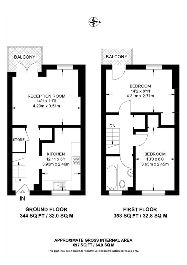 Квартира в Лондоне, Великобритания, 33 м² - фото 8