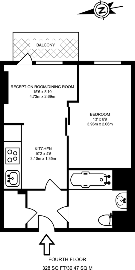Квартира в Лондоне, Великобритания, 31 м² - фото 8