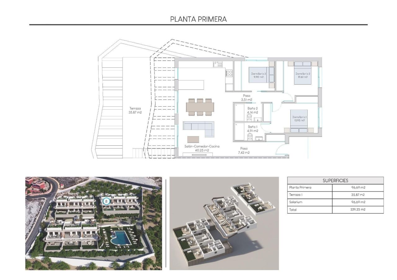Бунгало в Финестрате, Испания, 96 м² - фото 12