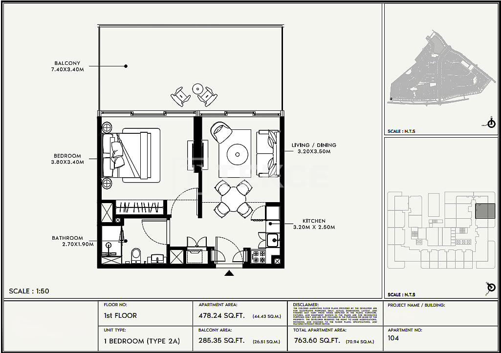 Апартаменты Аль-Фурджан, ОАЭ, 149 м² - фото 12