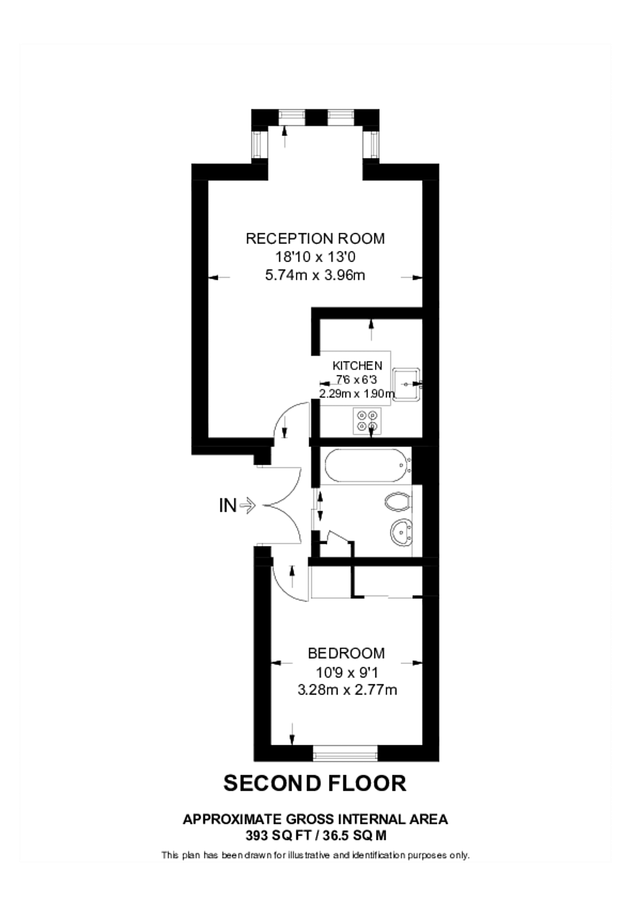 Квартира в Лондоне, Великобритания, 37 м² - фото 9