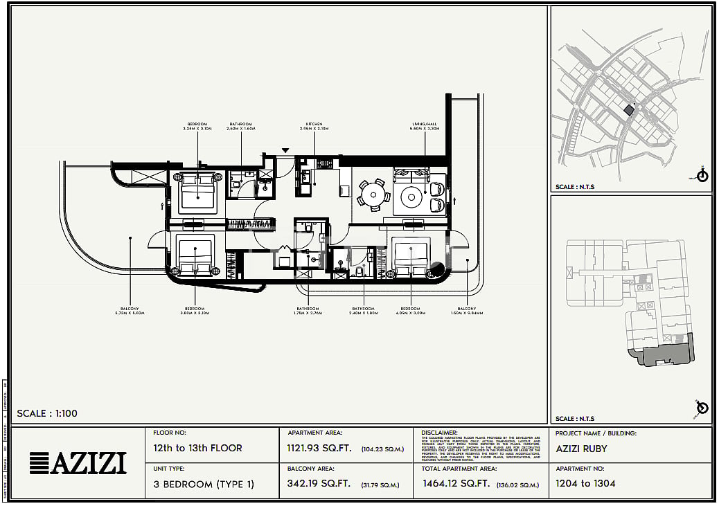 Апартаменты в Дубае, ОАЭ, 110 м² - фото 15