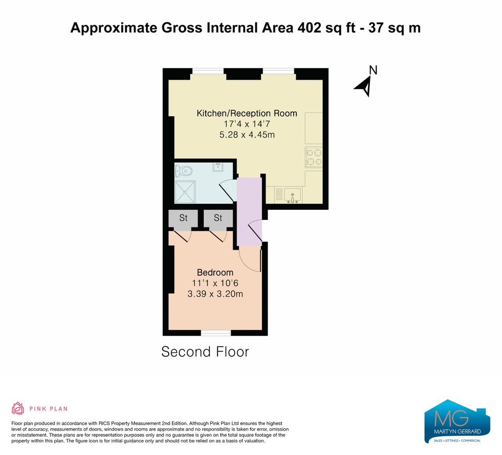 Квартира в Лондоне, Великобритания, 37 м² - фото 9