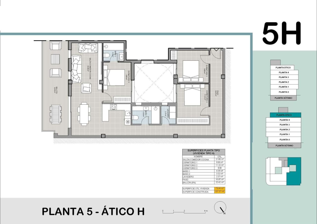 Пентхаус в Торревьехе, Испания, 107 м² - фото 12