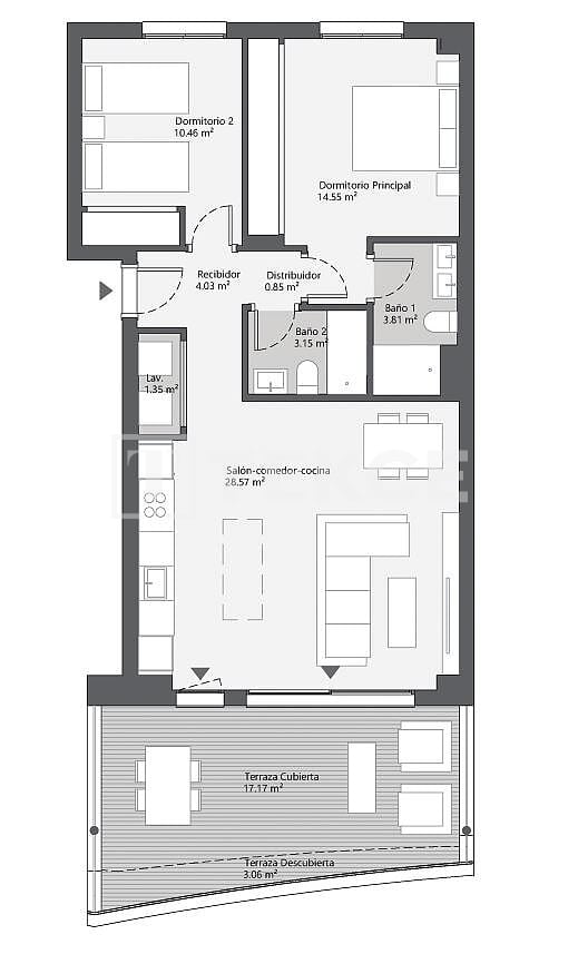 Апартаменты Ринкон-де-ла-Виктория, Испания, 110 м² - фото 18