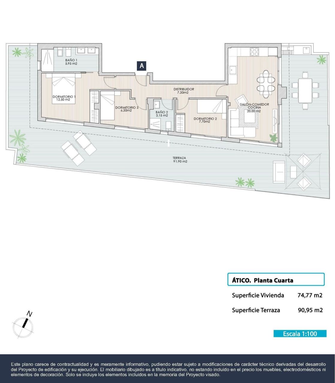 Пентхаус в Торревьехе, Испания, 74 м² - фото 12