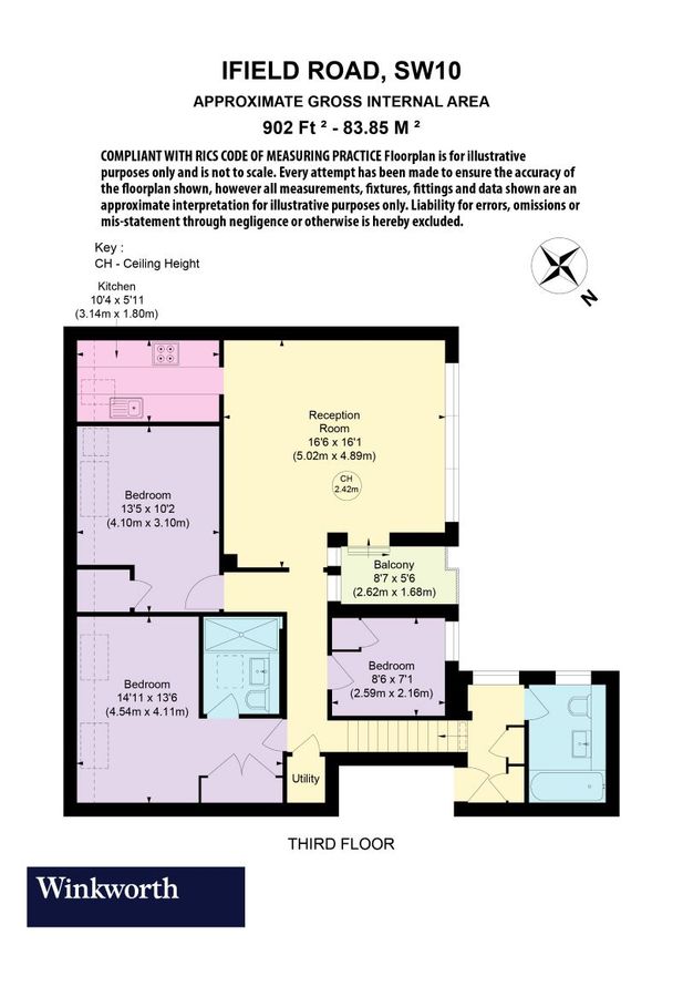 Квартира в Лондоне, Великобритания, 84 м² - фото 10