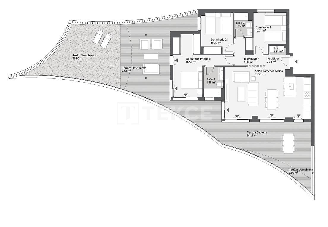 Апартаменты Ринкон-де-ла-Виктория, Испания, 112 м² - фото 19