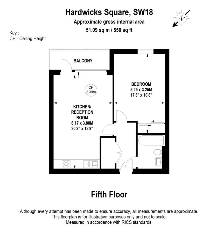Квартира в Лондоне, Великобритания, 51 м² - фото 10