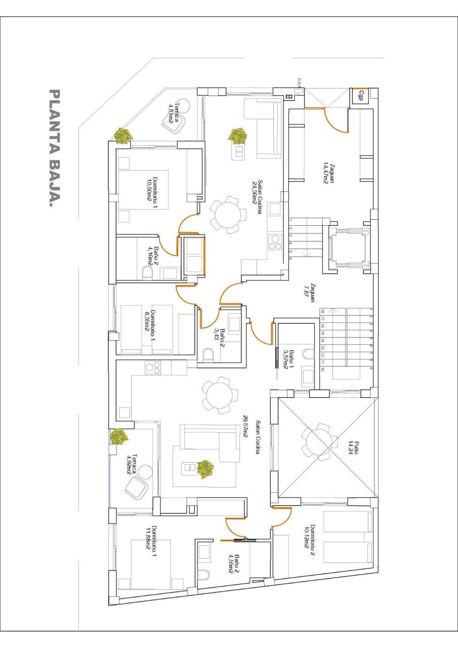 Апартаменты в Гуардамар-дель-Сегура, Испания, 62 м² - фото 12