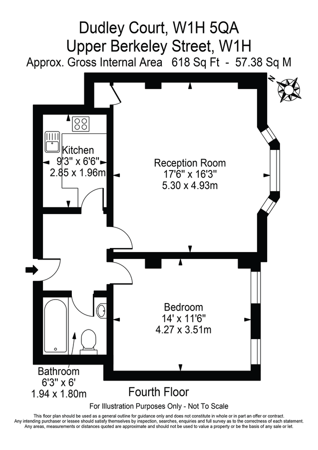 Квартира в Лондоне, Великобритания, 57 м² - фото 12