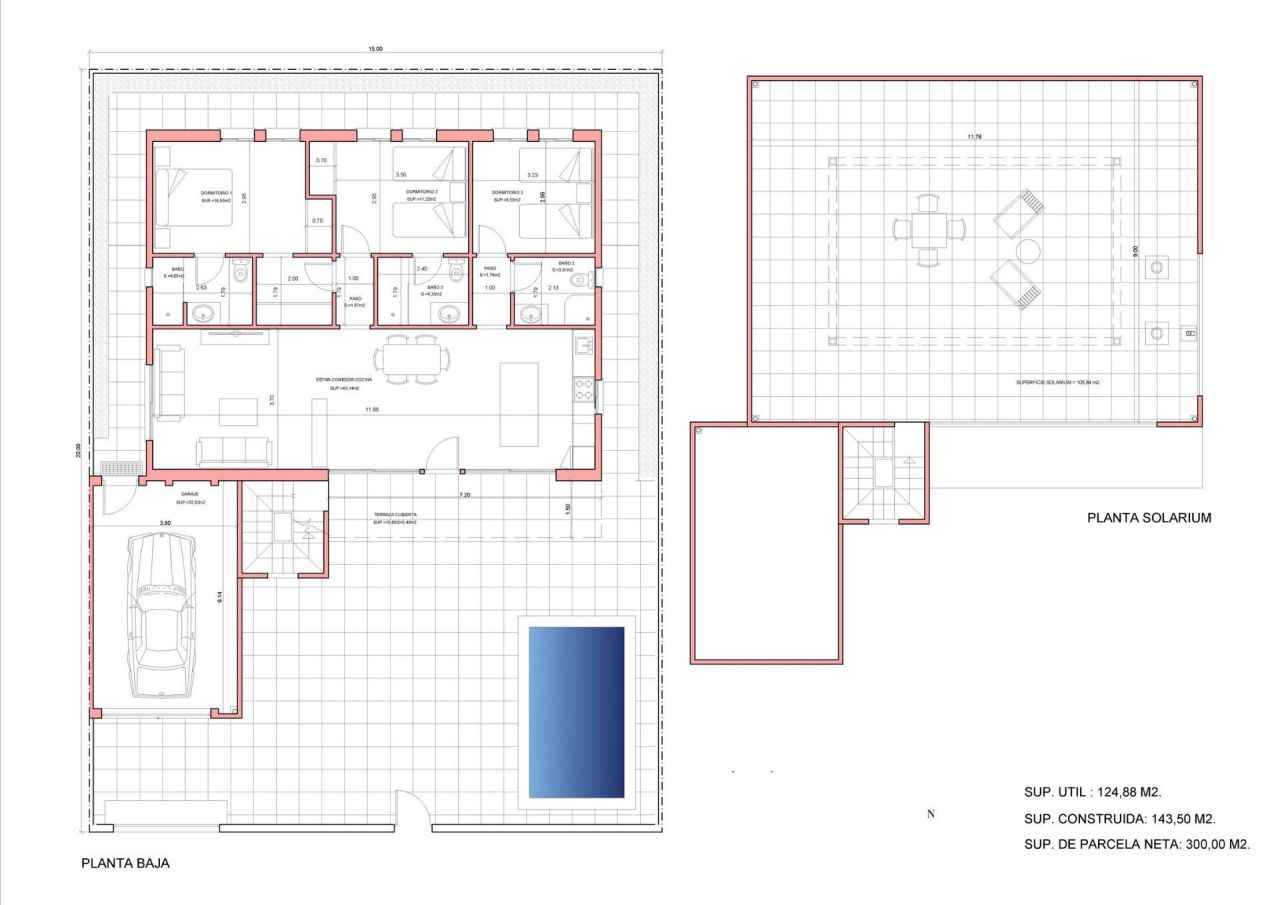 Вилла Fuente Álamo, Испания, 143 м² - фото 13