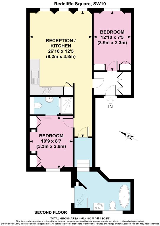 Квартира в Лондоне, Великобритания, 61 м² - фото 12