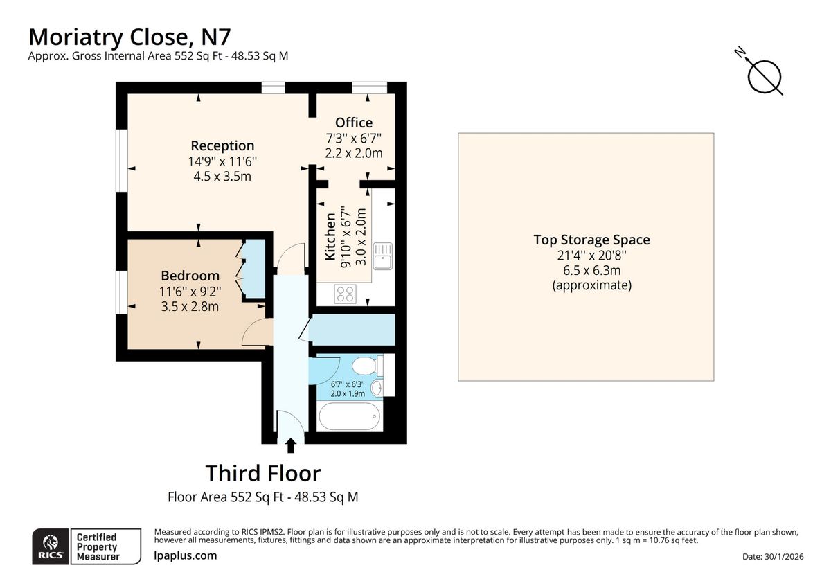 Квартира в Лондоне, Великобритания, 49 м² - фото 13