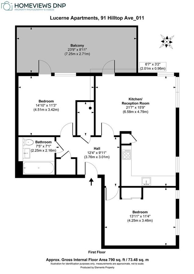 Квартира в Лондоне, Великобритания, 74 м² - фото 13
