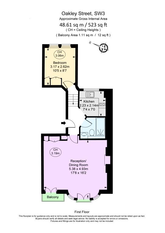 Квартира в Лондоне, Великобритания, 49 м² - фото 13