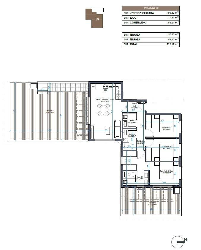 Пентхаус в Гуардамар-дель-Сегура, Испания, 98 м² - фото 13