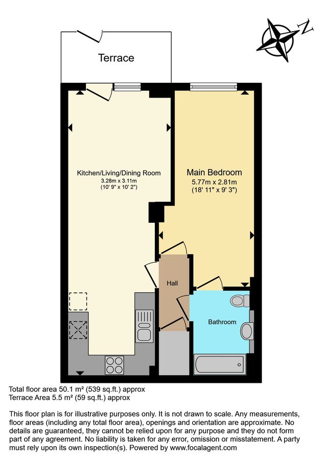 Квартира в Лондоне, Великобритания, 50 м² - фото 14
