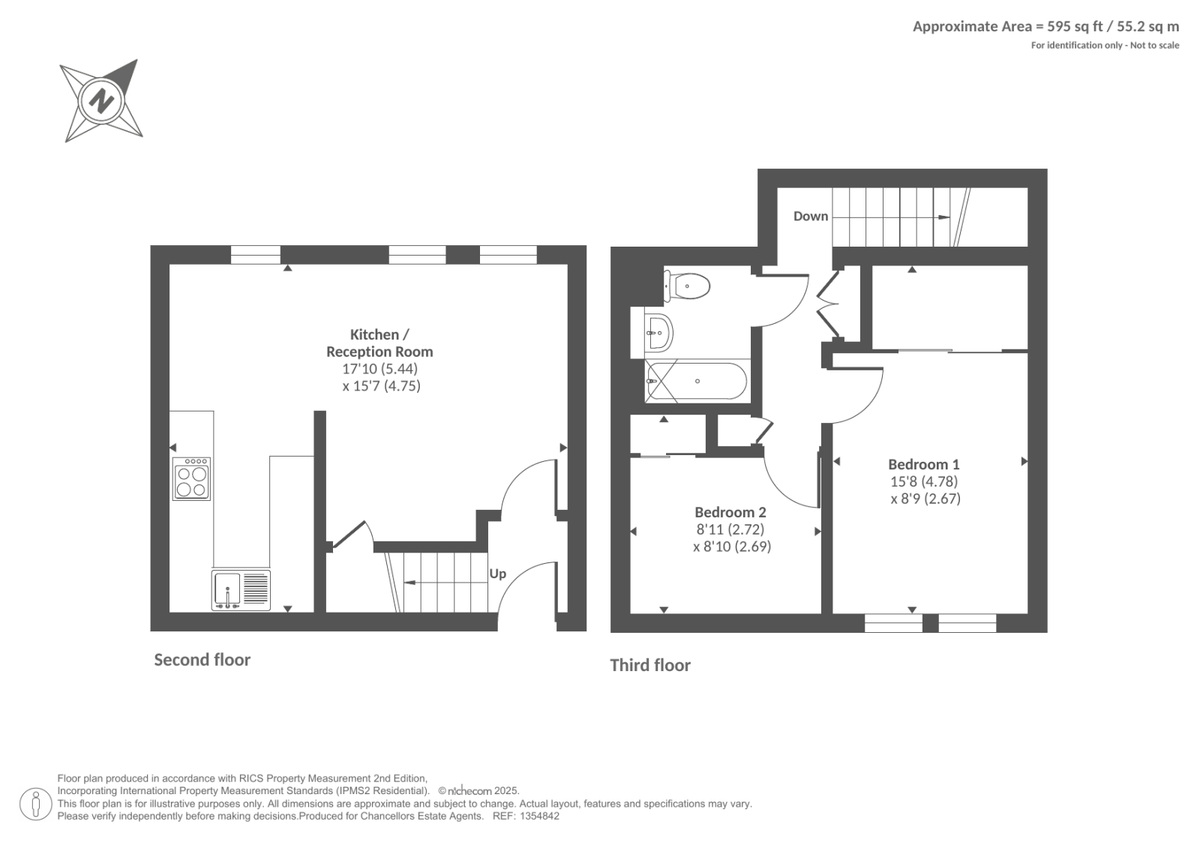 Квартира в Лондоне, Великобритания, 55 м² - фото 16