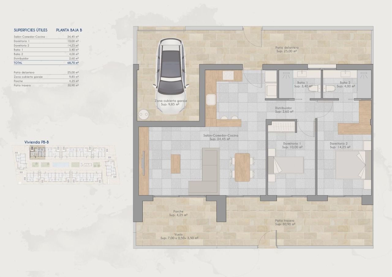 Бунгало в Торре-Пачеко, Испания, 78 м² - фото 13