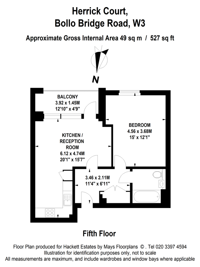 Квартира в Лондоне, Великобритания, 49 м² - фото 16