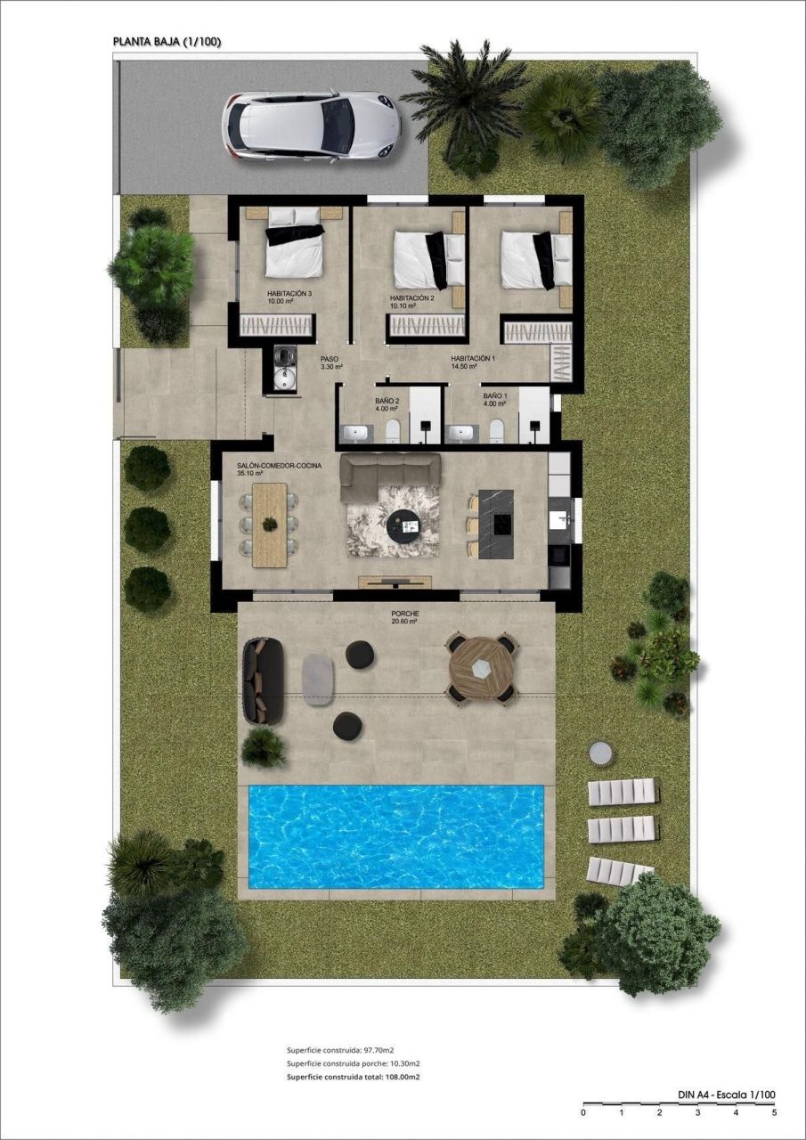 Вилла в Ондон-де-лас-Ньевес, Испания, 108 м² - фото 14