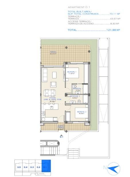 Апартаменты в Лос Алькасарес, Испания, 70 м² - фото 15