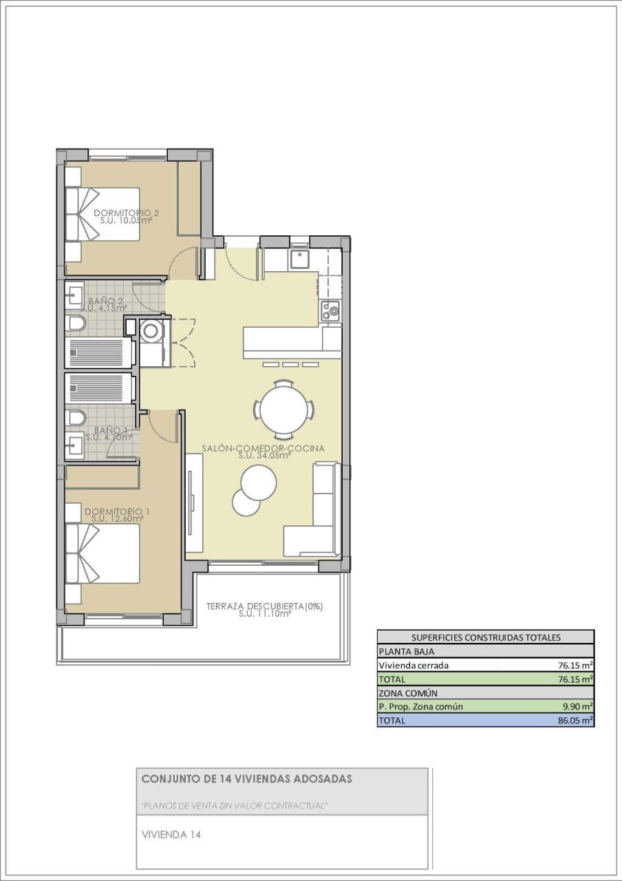 Бунгало в Рохалесе, Испания, 76 м² - фото 16