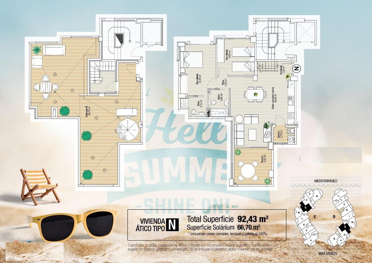 Пентхаус в Ла-Манга-дель-Мар-Меноре, Испания, 92 м² - фото 16