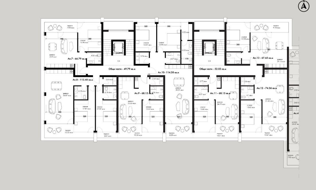 Апартаменты в Святых Константине и Елене, Болгария, 129 м² - фото 10