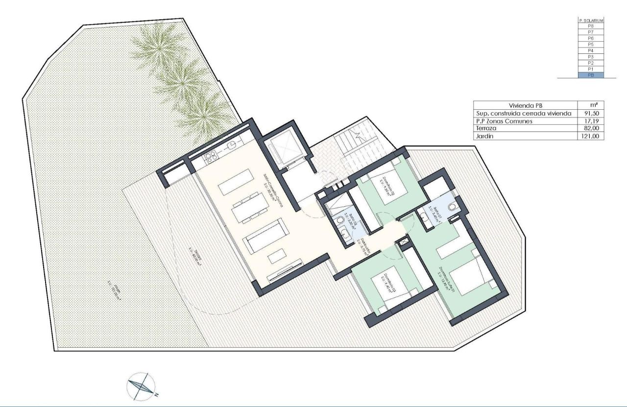 Апартаменты в Гуардамар-дель-Сегура, Испания, 91 м² - фото 17