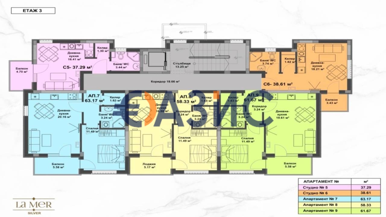 Апартаменты на Солнечном берегу, Болгария, 38.6 м² - фото 18