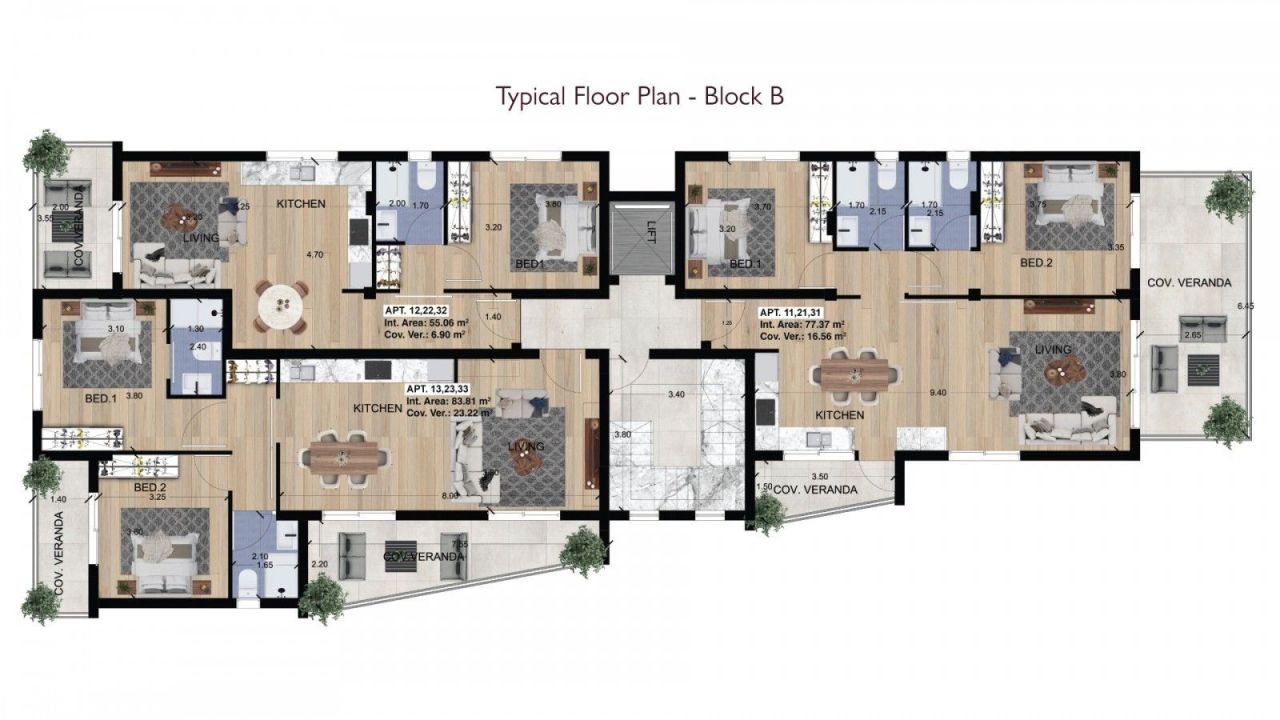 Апартаменты в Лимасоле, Кипр, 110 м² - фото 10