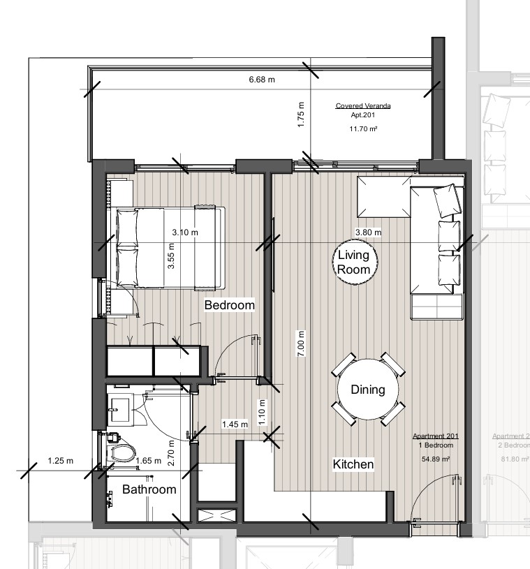 Апартаменты в Лимасоле, Кипр, 67 м² - фото 10