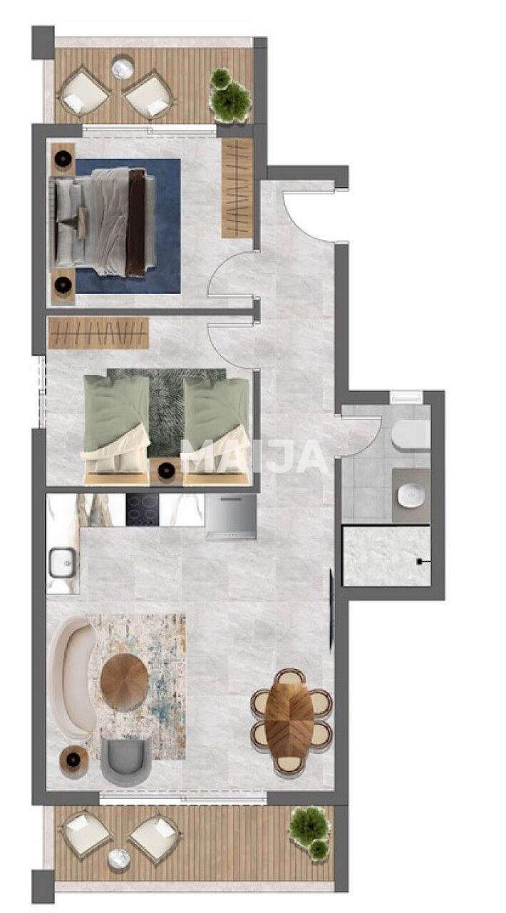 Апартаменты в Хургаде, Египет, 80 м² - фото 2