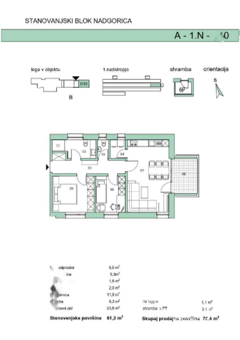 Квартира в Любляне, Словения, 70 м² - фото 13