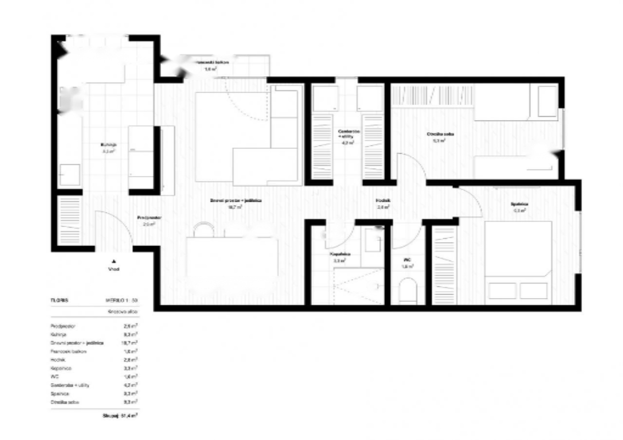 Квартира в Любляне, Словения, 67 м² - фото 15