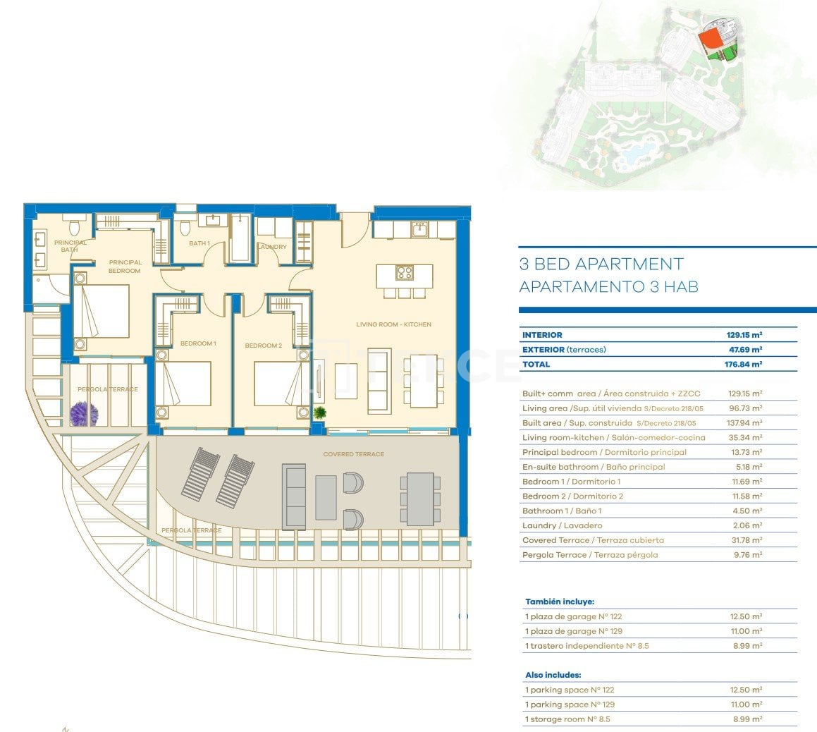 Апартаменты в Михасе, Испания, 109 м² - фото 12