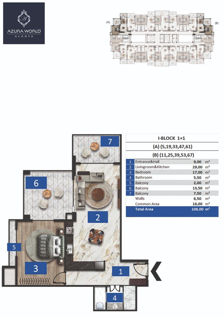 Квартира в Алании, Турция, 106 м² - фото 18