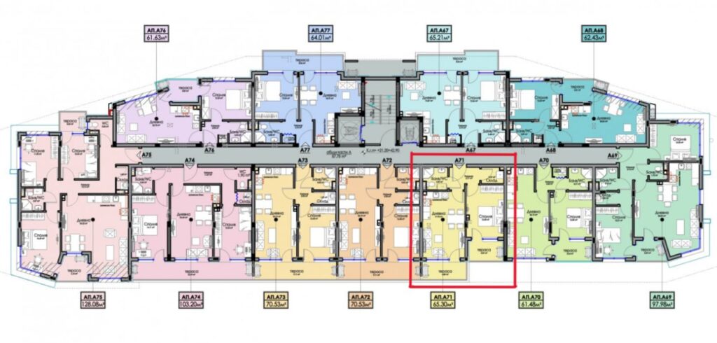 Квартира в Бургасе, Болгария, 65 м² - фото 3