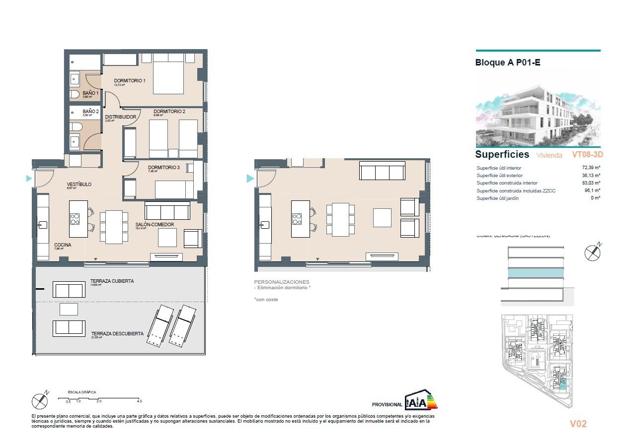 Апартаменты в Беникасиме, Испания, 111 м² - фото 8
