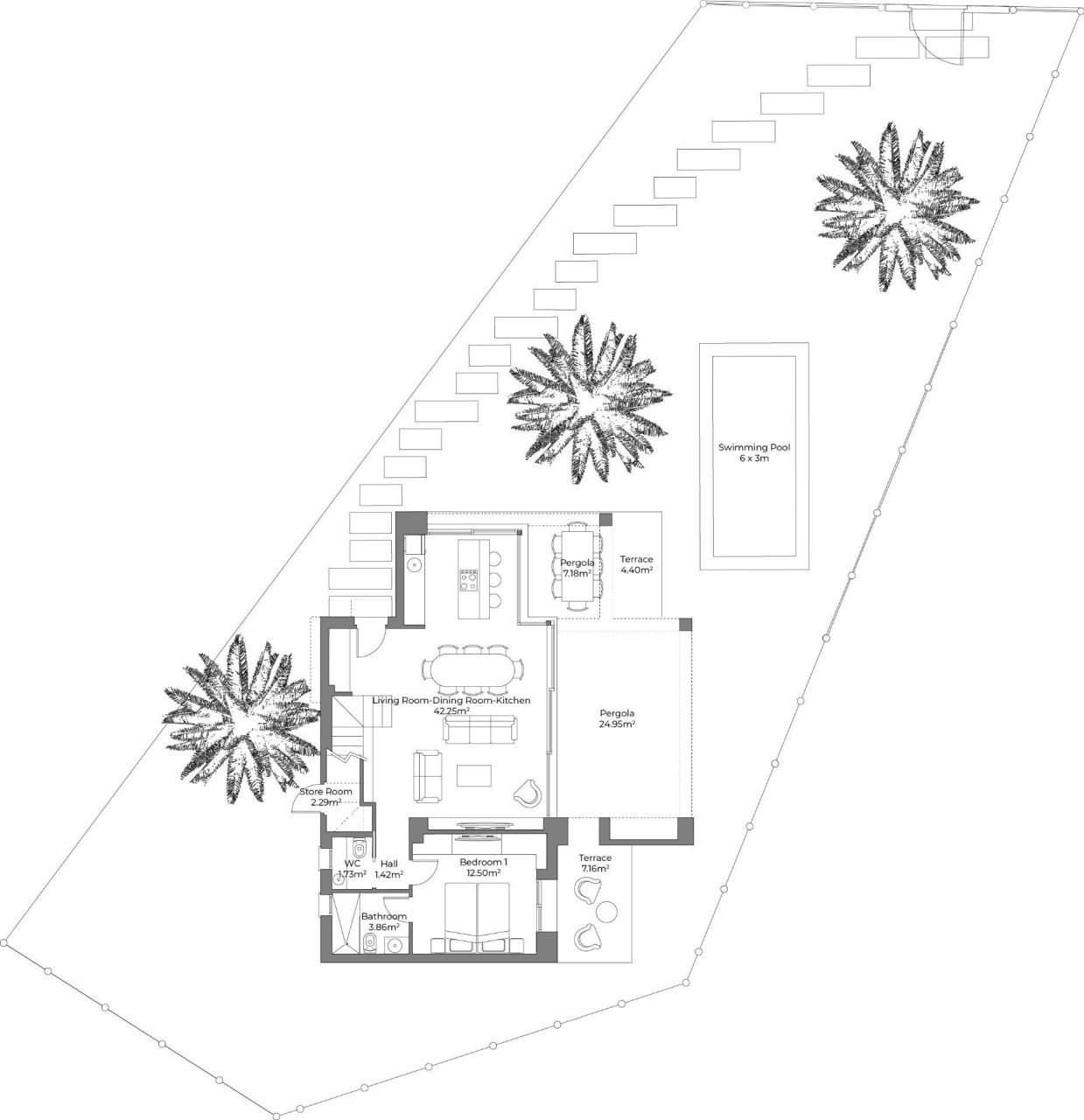 Вилла Cuevas Del Almanzora, Испания, 141 м² - фото 13