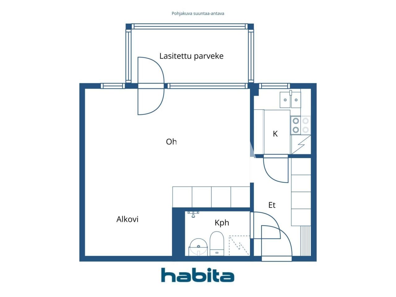 Апартаменты в Хельсинки, Финляндия, 31 м² - фото 2