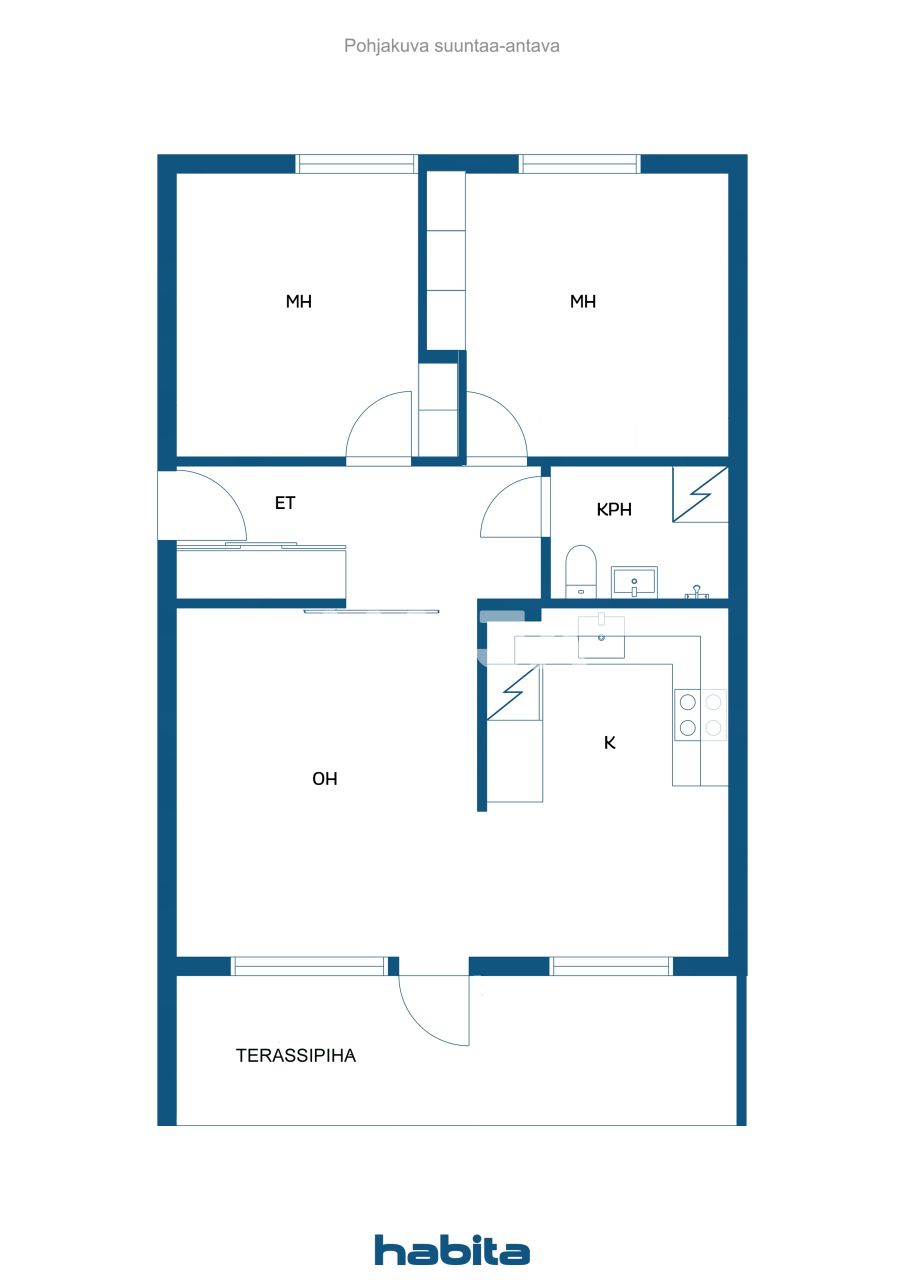 Апартаменты в Хельсинки, Финляндия, 64.5 м² - фото 2