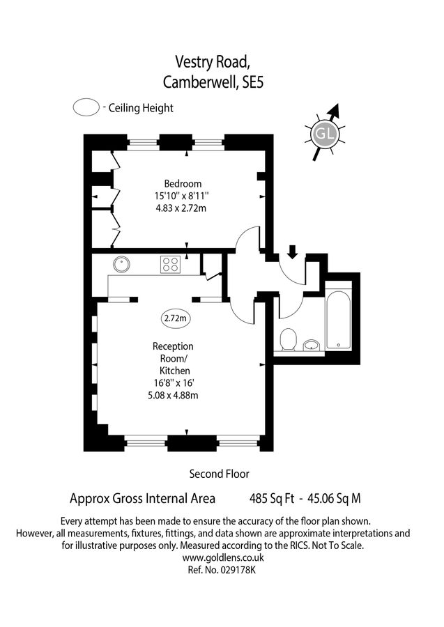 Квартира в Лондоне, Великобритания, 45 м² - фото 8