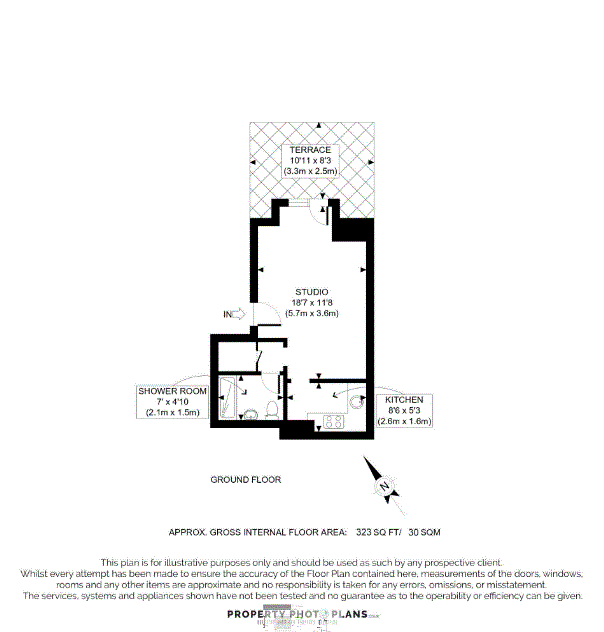 Квартира в Лондоне, Великобритания, 30 м² - фото 10